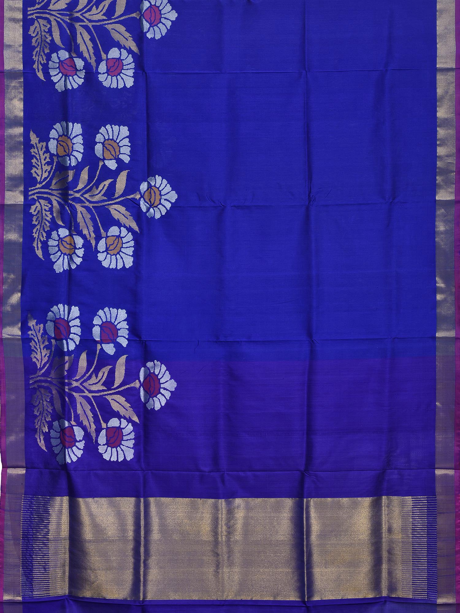 PEACH BANARAS SILK HANDLOOM SAREE WITH SMALL MANGO BUTA DESIGN B0268